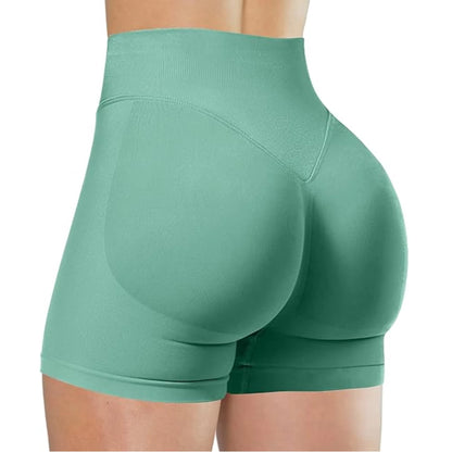 Summer High Waisted Yoga Shorts Fashionable and Sexy Running Fitness Pants Solid Color Yoga Leggings Customizable Labels