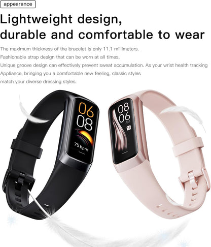 Stay Fit and Stylish! 💪✨ Check out our sleek AMOLED Health & Fitness Tracker for both men and women! With 25 sports modes, heart rate & blood pressure monitoring, and more! 🏃‍♂️⏱️ #FitnessGoals #HealthTracker