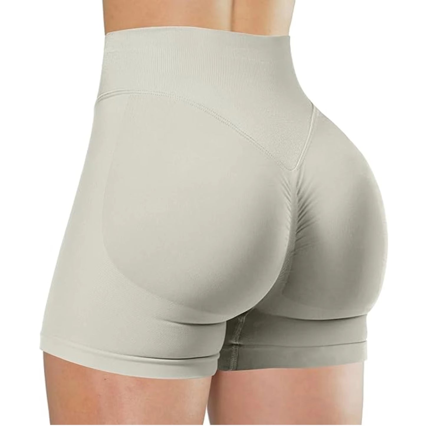 Summer High Waisted Yoga Shorts Fashionable and Sexy Running Fitness Pants Solid Color Yoga Leggings Customizable Labels