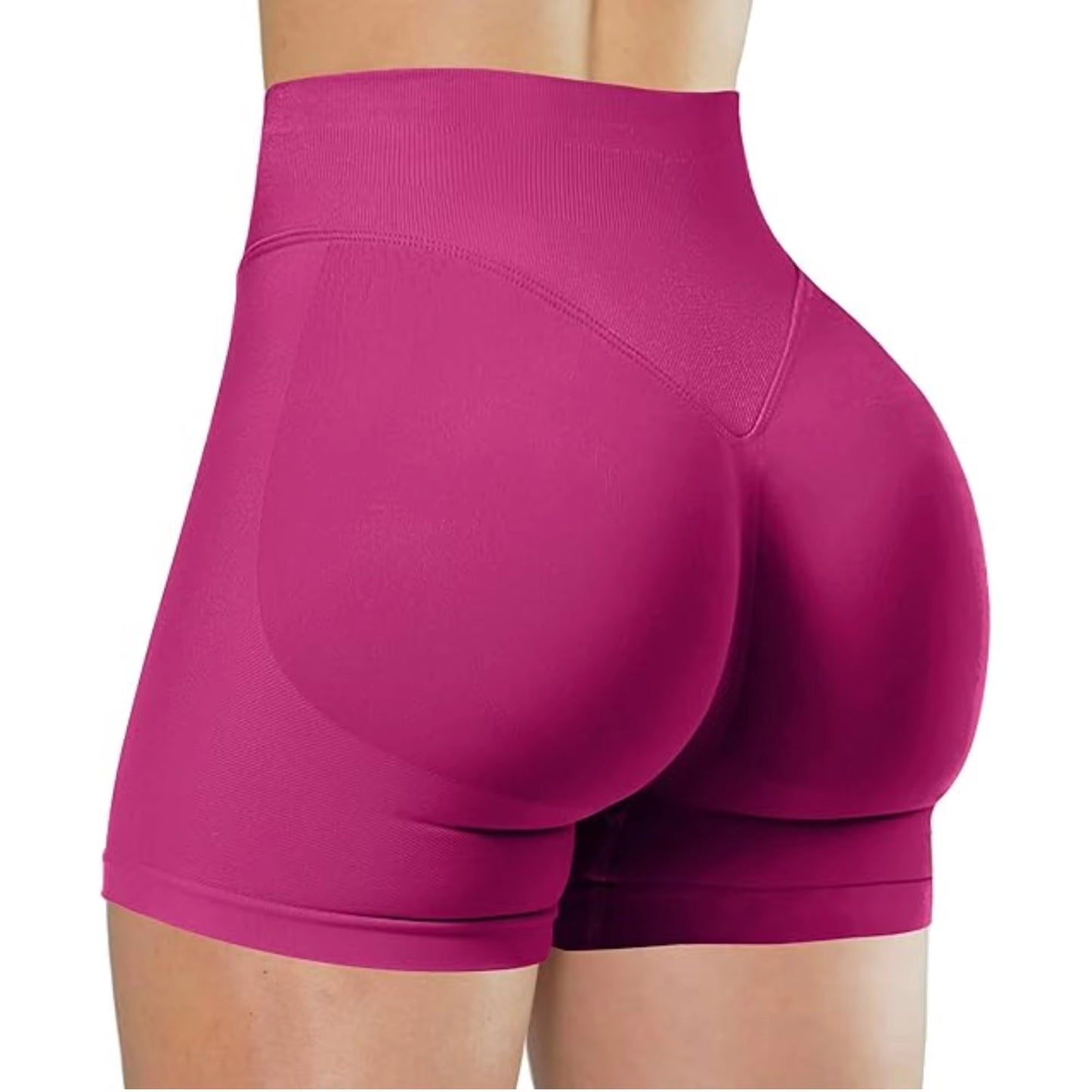 Summer High Waisted Yoga Shorts Fashionable and Sexy Running Fitness Pants Solid Color Yoga Leggings Customizable Labels