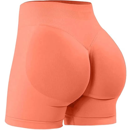 Summer High Waisted Yoga Shorts Fashionable and Sexy Running Fitness Pants Solid Color Yoga Leggings Customizable Labels