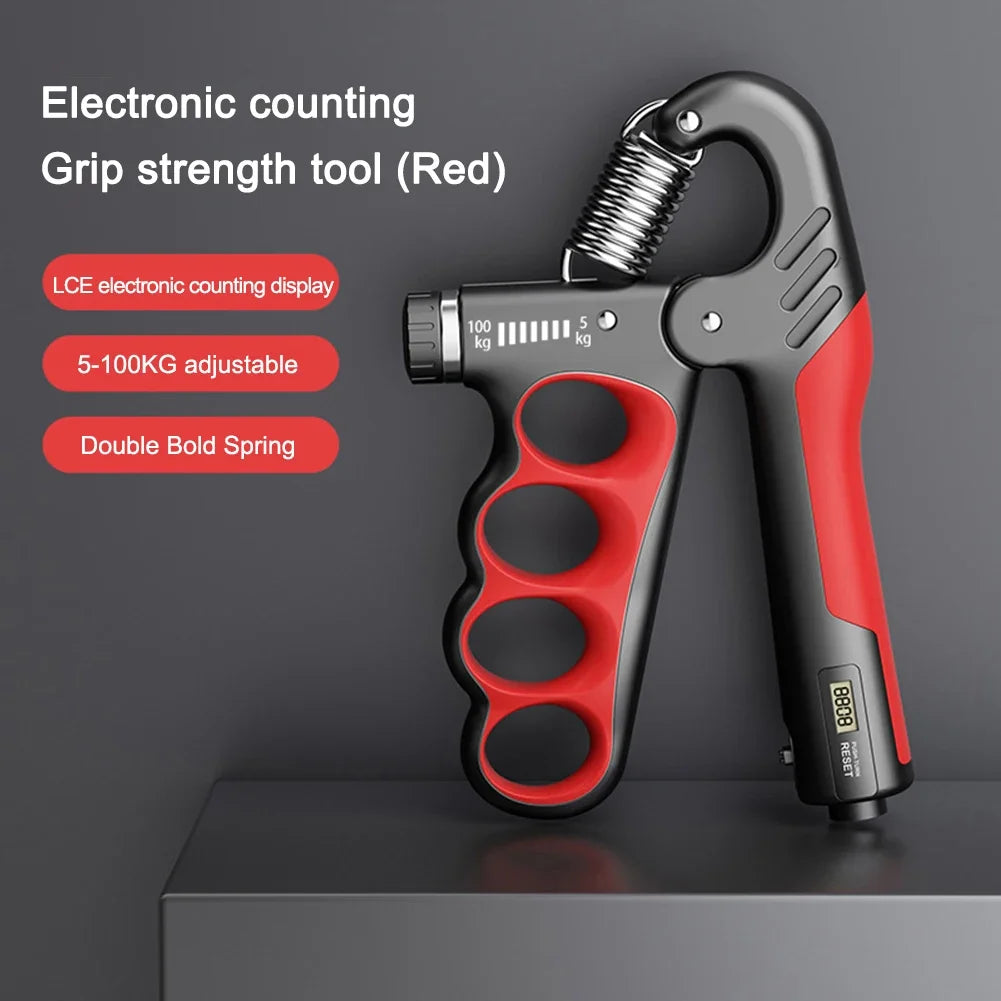5-100KG Digital Electronic Hand Grip Power Strength Trainer Tester Hand Dynamometer Professional Fitness Accessories