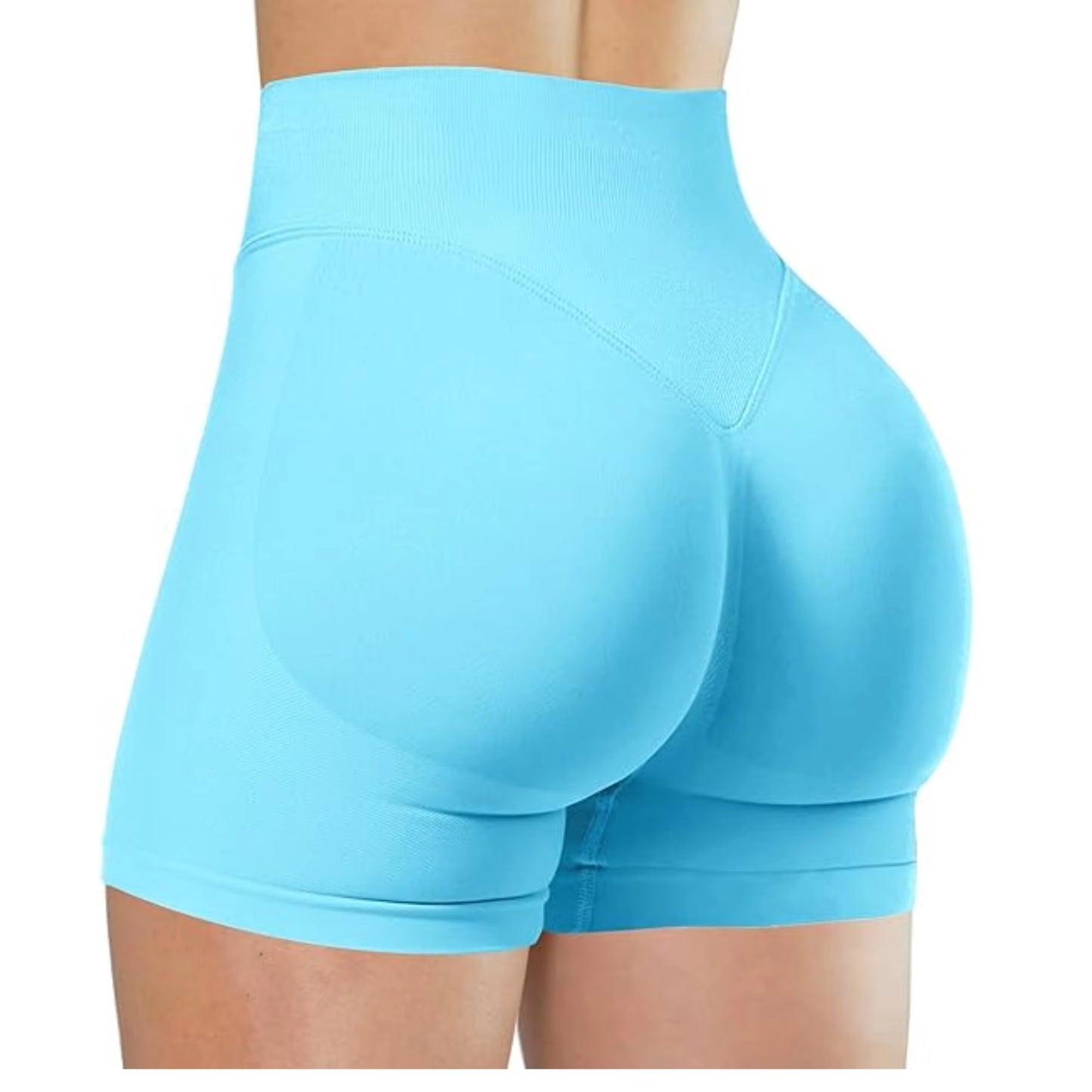 Summer High Waisted Yoga Shorts Fashionable and Sexy Running Fitness Pants Solid Color Yoga Leggings Customizable Labels